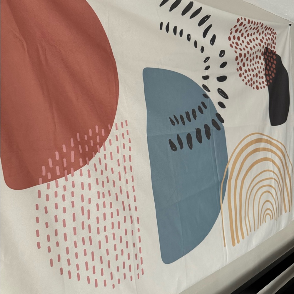 Abstract Multicolor Wall Tapestry - Picture 3 of 4